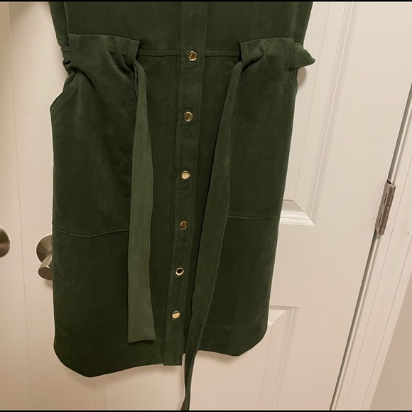 Banana Republic Green Suede Dress - Picture 2 of 6